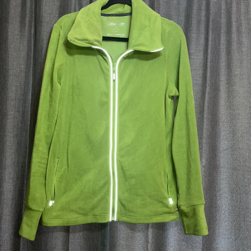 Calvin Klein Women's Vibrant Green Utility Jacket
